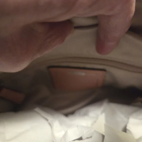 Coach Peach Satchel with Silver Accents - Picture 9 of 12